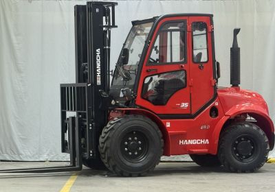 NEW FORKLIFT CPCD35-XW98C-RT4 4,7M TRIPLEX SS LEVER RED FULL CABIN HEATER